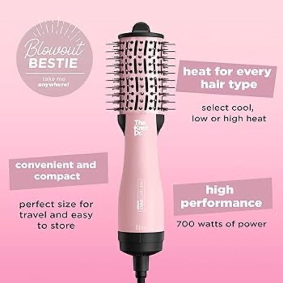 Conair InfinitiPRO The Knot Dr. Dryer Brush, Pink NIB New in Box - Picture 4 of 7
